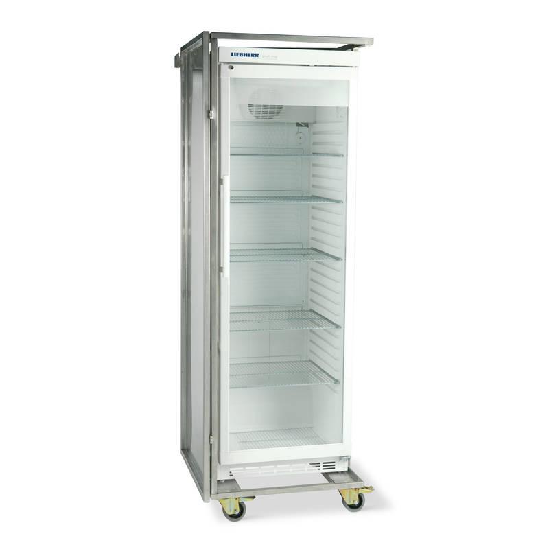 Bottle refrigerator with glass door